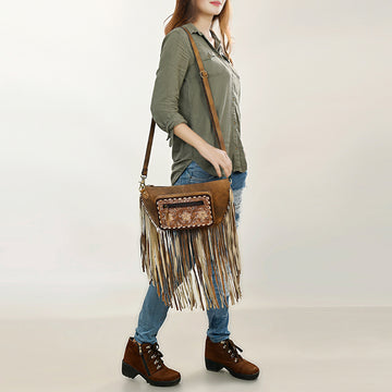 American Darling Crossbody Hand Tooled Genuine Leather Women Bag Western Handbag Purse